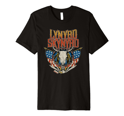 Lynyrd Skynyrd - Americana Steer Skull Premium T-Shirt