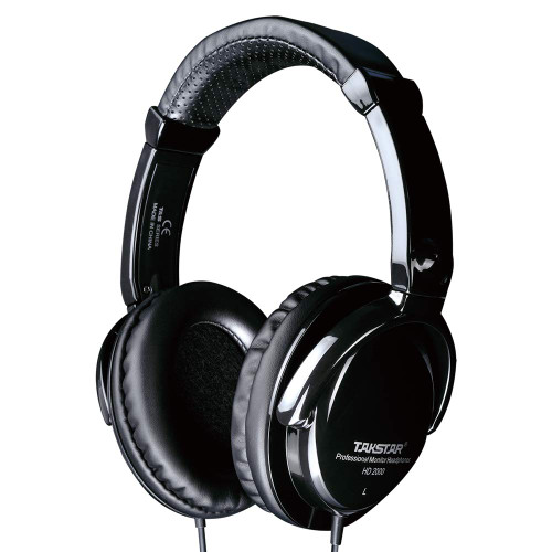 TAKSTAR Wired Studio Headphones, HD2000 - Professional Monitor Headset with 50MM Neodymium Driver, Adjustable Closed-Back Over-Ear Headphone for Music, DJ, Podcast, etc. (Black) TAKSTAR Wired Studio Headphones, HD2000 - Professional Monitor Headset with 50MM Neodymium Driver, Adjustable Closed-Back Over-Ear Headphone for Music, DJ, Podcast, etc. (Black)