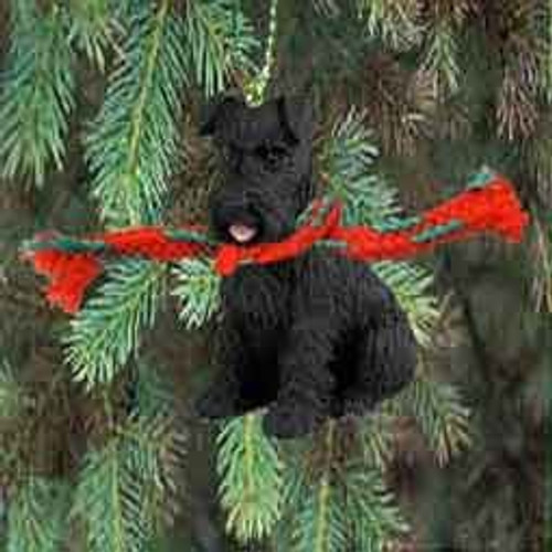 Conversation Concepts 1 X Schnauzer Miniature Dog Ornament - Uncropped - Black