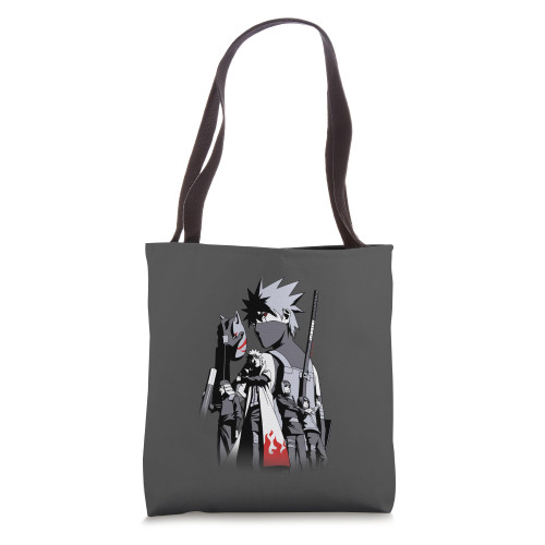Naruto Shippuden Anime with Kakashi Hatake and Team 7 Tote Bag