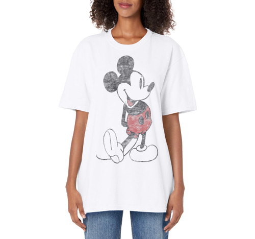 Disney Mickey & Friends Mickey Mouse Portrait Adult Oversized Vintage T-Shirt Disney Mickey & Friends Mickey Mouse Portrait Adult Oversized Vintage T-Shirt