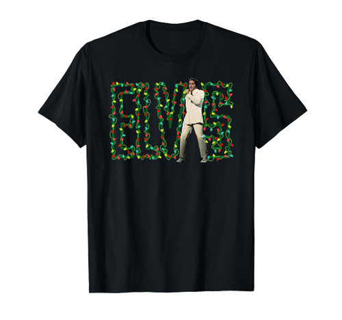 Elvis Presley Official Elvis Christmas Lights T-Shirt