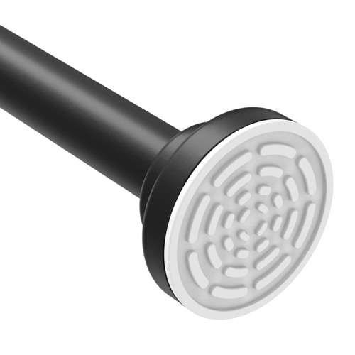 Ausemku Shower Curtain Rod Tension - 26-39 Inch Never Rust Non-Slip Spring Tension Curtain Rod No Drilling Stainless Steel Curtain Rod Use Bathroom Kitchen?Black?