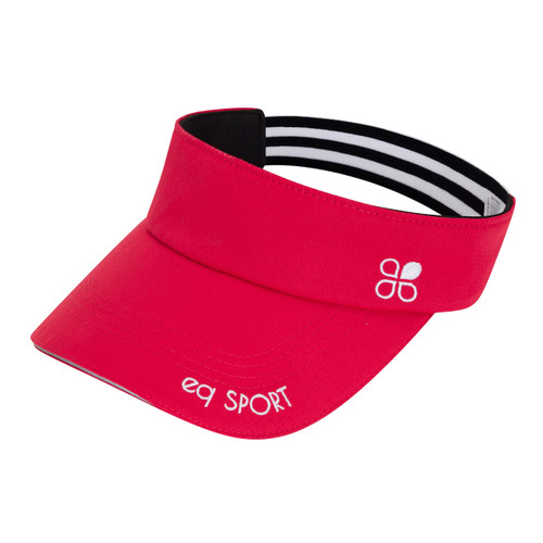 EQ SPORT Sun Visors for Women and Men, Sun Visor Hat, Womens Visors for Summer, Golf, Tennis Visors UV Sun Protection Red