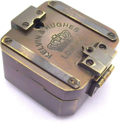 FICUS GIFT Solid Brass Kelvin & Hughes 1917 Brunton Compass/Antique Compass Beautiful Gift FICUS GIFT Solid Brass Kelvin & Hughes 1917 Brunton Compass/Antique Compass Beautiful Gift