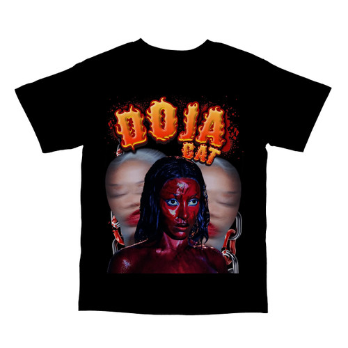 BLNKLV The Scarlet Tour Doj Cat Retro Streetwear Style Hip Hop T-Shirt (as1, Alpha, xx_l, Regular, Regular, Black)