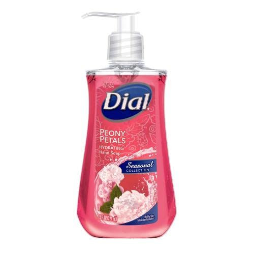DIAL Liquid Hand Soap Peony Petals 7.5oz, Pack of 4
