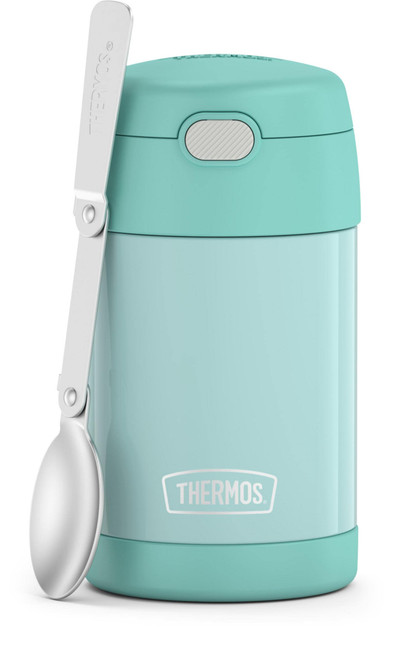 THERMOS FUNTAINER 16 Ounce Stainless Steel Vacuum Insulated Food Jar with Spoon, Mint