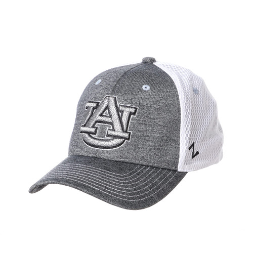 Zephyr NCAA Auburn Tigers Mens Fitted Hat Sugarloaf, Auburn Tigers Charcoal, Medium