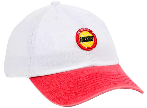 Mitchell & Ness Houston Rockets Punch in Strapback Adjustable Hat Cap - White