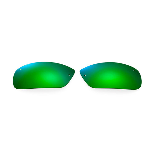 Walleva Emerald Mirror Coated Polarized Replacement Lenses for Ray-Ban RB3183 63mm(Lens Width) Sunglasses