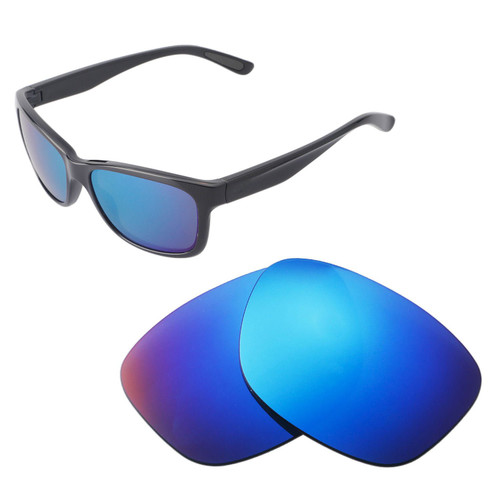 Walleva Replacement Lenses for Oakley Forehand Sunglasses - Multiple Options Available (Ice Blue - Polarized)