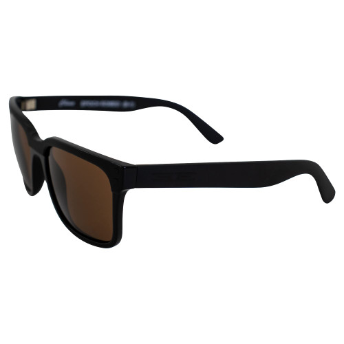 Epoch Romeo Black Sport Motorcycle Riding Driving Sunglasses with Polarized Amber Lens