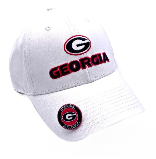 Officially Licensed University Georgia Classic Edition MVP Hat Adjustable Bulldogs Team Logo Cap (White) Officially Licensed University Georgia Classic Edition MVP Hat Adjustable Bulldogs Team Logo Cap (White)