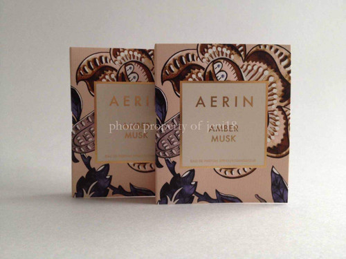 Set of Two: Estee Lauder Aerin Amber Musk Edp Eau De Parfum Travel Size Each 0.07 Oz/ 2ml