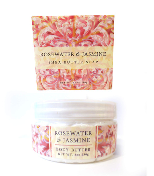 Greenwich Bay Trading Co. Rosewater Jasmine Shea Butter Soap and Body Butter