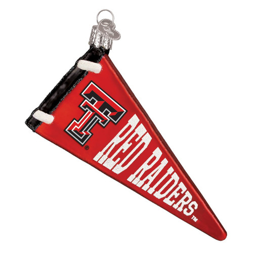 Old World Christmas Ornaments: Texas Tech University Glass Blown Ornaments for Christmas Tree, Pennant Old World Christmas Ornaments: Texas Tech University Glass Blown Ornaments for Christmas Tree, Pennant
