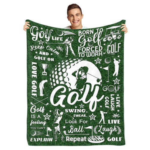Golf Gifts for Men-Golf Lovers Blanket 40" x 60" ifts for Golfers, Golf Gifts for Men Unique, Golfing Gifts for Him, Birthday Golf Gifts, Golf Gift for Sport Lover, Best Golf Blanket Gift for Men