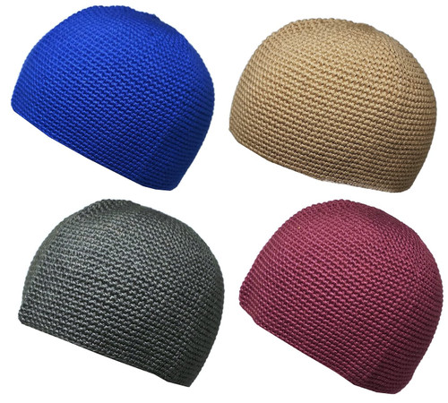 Pack 4 Colors Muslim Beanie Cap Amn-271 Islam Kufi Hat Prayer Knit Crochet Taqiyah Takke Skull Topi Ramadan Gift (Mixed Color 1) Pack 4 Colors Muslim Beanie Cap Amn-271 Islam Kufi Hat Prayer Knit Crochet Taqiyah Takke Skull Topi Ramadan Gift (Mixed Color 1)