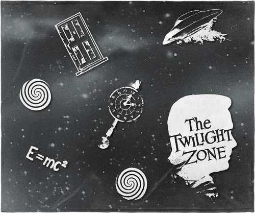 INTIMO The Twilight Zone Classic TV Series Super Soft and Cuddly Plush Fleece Throw Blanket 50" x 60" (127cm x152cm) INTIMO The Twilight Zone Classic TV Series Super Soft and Cuddly Plush Fleece Throw Blanket 50" x 60" (127cm x152cm)