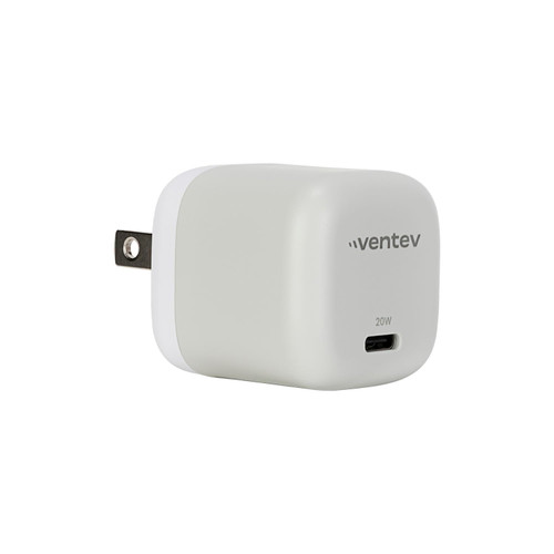Ventev - 20W PD USB C Mini Wall Charger - White