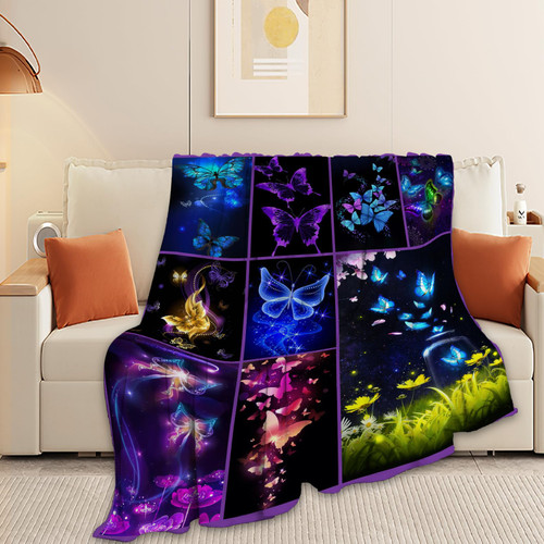 Butterfly Blanket Soft Cozy Butterfly Animal Fleece Throw Blanket for Women Girls Plush Warm Fluffy Butterfly Stuff Decor Lightweight Flannel Gifts Blankets for Kids Adults 50"X40" Butterfly Blanket Soft Cozy Butterfly Animal Fleece Throw Blanket for Women Girls Plush Warm Fluffy Butterfly Stuff Decor Lightweight Flannel Gifts Blankets for Kids Adults 50"X40"
