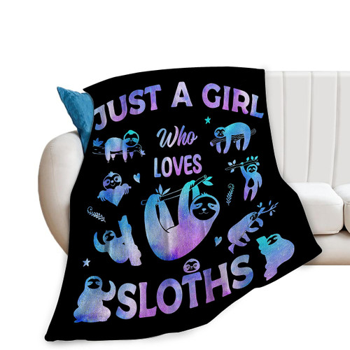 Sloth Blanket Cute Sloth Plush Throw Blanket Super Soft Cozy Warm Fleece Just A Girl Who Loves Sloth Bedding Blanket Gifts for Kids Girls Boys Women 40"X50" Sloth Blanket Cute Sloth Plush Throw Blanket Super Soft Cozy Warm Fleece Just A Girl Who Loves Sloth Bedding Blanket Gifts for Kids Girls Boys Women 40"X50"