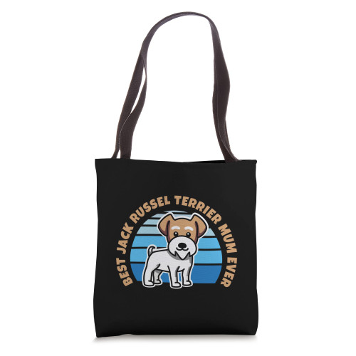 Best Jack Russel Terrier Mum Ever Dog Lover Retro Design Tote Bag Best Jack Russel Terrier Mum Ever Dog Lover Retro Design Tote Bag