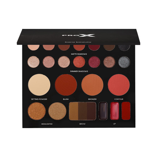 KARA BEAUTY PRO X PALETTE SMOKEY - 26 Color, Full Face, Eyeshadow, Complexion, Eyebrow & Lip Makeup Palette for Makeup Artisit & Travel (Smokey)