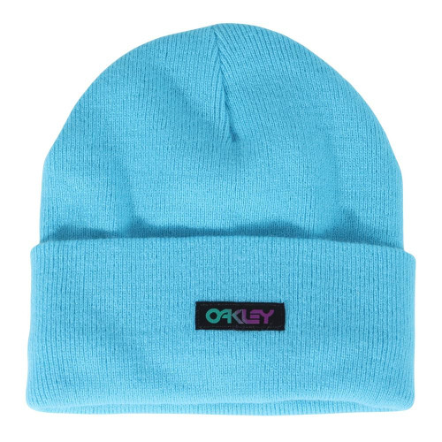 Oakley Men's B1B Gradient Patch Beanie, Bright Blue, One Size