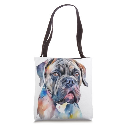 Cane Corso Dog Colorful Watercolor Dog Tote Bag Cane Corso Dog Colorful Watercolor Dog Tote Bag