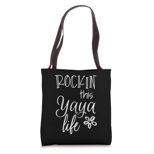 Rockin This Life Cute Yaya graphic Gift from Grandkids Tote Bag Rockin This Life Cute Yaya graphic Gift from Grandkids Tote Bag