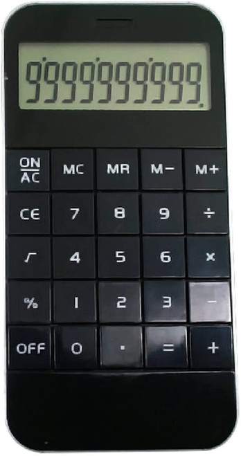 HXR Calculators Calculator Practical Calculator Portable Student Calculator Pocket Electronic Calculator for Home Office and School Black Calculators (Color : Black)