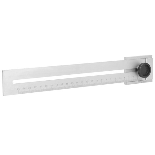 Sliding Line Ruler, Carbon Steel Parallel Ruler Magnetic Stripe Engraving Stable Woodworking Parallel Ruler for Woodworking(250mm)