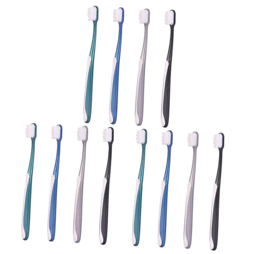 HEALLILY 12 Pcs Adult Soft Toothbrush Pregnant Toothbrush Soft Manual Toothbrush Silk Toothbrush Silicone Toothbrush Toothbrushes for Adult Soft Fur Disposable Pregnant Woman Small Tools