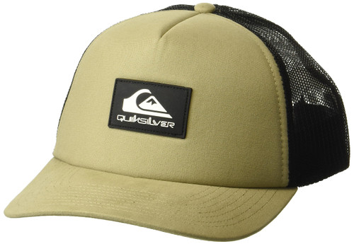 Quiksilver Men's Omnipotent Snapback Trucker Hat, Olive Gray, One Size