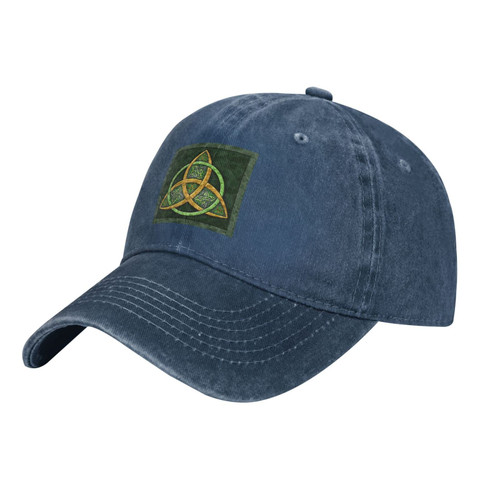 Nutasel Celtic Trinity Knot - Irish Baseball Cap Dad Hat Unisex Classic Polo Style Cowboy hat Adjustable Size Navy Blue