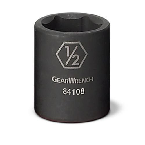 GEARWRENCH 84100 1/4" Drive 6 Point Standard Impact SAE Socket 3/16", Black