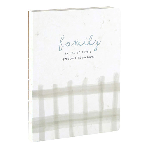 Creative Brands Hardcover Coptic Bound Journal Notebook with 192-Lined Pages by Faithworks, 6.5 x 8.75-Inch, Family