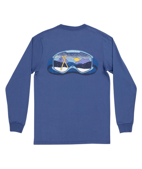 Southern Marsh, Altitude Tee - Goggles - Long Sleeve, Bluestone, Medium