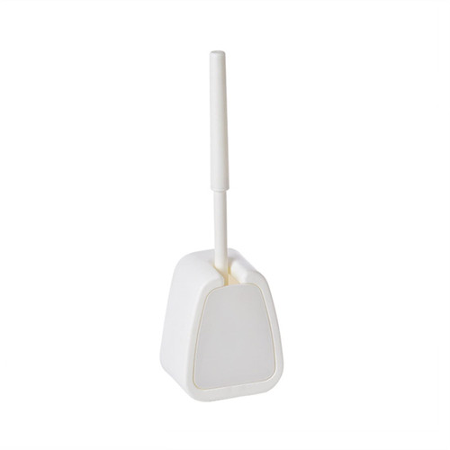 BAFAFA Wall-Mounted Toilet Brush Household Cleaning Product Long Handle Cleaning Brush for Bathroom Cleaning and Storage Plunger (Color : White)