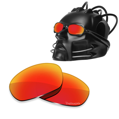 ToughAsNails Replacement Lenses for Oakley Juliet Sunglasses - HyperVision Plus Red Chrome - Polarized Ultra
