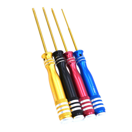 Homoyoyo 4Pcs precision Hexagonal screwdriver mechanical model airplane tool precision hex screwdriver RC Helicopter screwdriver tool kit set tools for reparing 4 piece set screwdriver