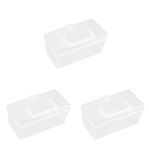 Cabilock Plastic Storage Bins Plastic Storage Bins Container 3pcs Plastic Empty First first aid kit box first aid cabinet first aid storage box Aid Box Travel First Aid Kit Travel First Aid Kit