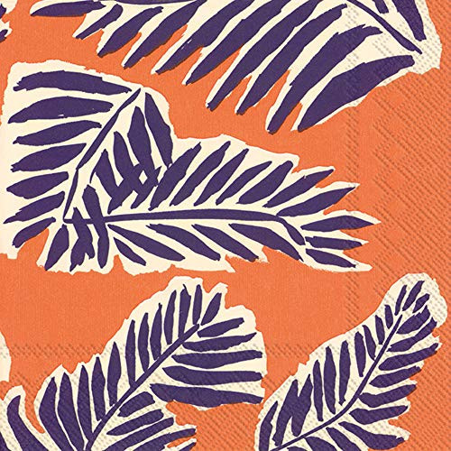 Boston International C818780 IHR Marimekko Cocktail Beverage Paper Napkins, 5 x 5-Inches, Babassu Purple