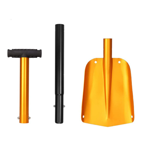 Snow Spade Adjustable Shovel Heavy Duty Aluminum Alloy Snow Spade Set Portable Car Snow Spade for Outdoor Camping Garden Spade