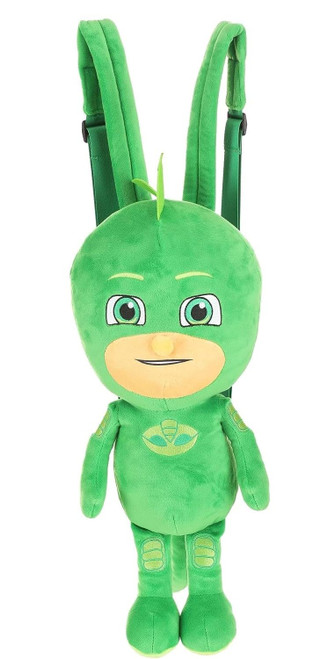 FUN Costumes Gekko PJ Masks Plush Backpack Standard FUN Costumes Gekko PJ Masks Plush Backpack Standard
