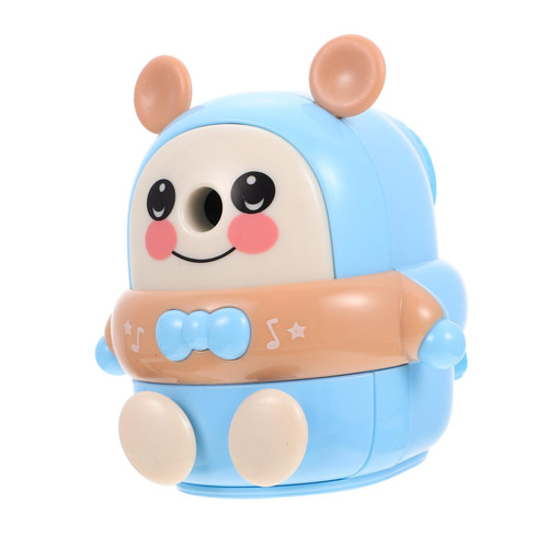 Ciieeo 3pcs Pencil Sharpener Universal Tool Small Sharpener Cartoon Sharpener School Plastic Sharpener Eyeliner Pencil Colored Pencils Sharpener Rotating Pencil Crank Student Handheld abs