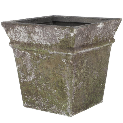 GANAZONO Imitation Moss Flower Pot Galvanized Metal Bucket Planter Outdoor Planters for Front Porch Vintage Bucket Planter Large Planters for Indoor Plants Metal Rustic Juicy Aluminum