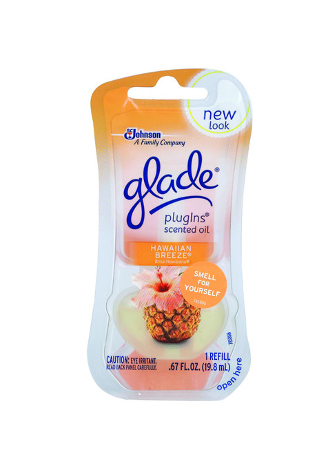 Glade PlugIns Scented Oil Air Freshener Refill, Hawaiian Breeze, 0.67 fl oz Glade PlugIns Scented Oil Air Freshener Refill, Hawaiian Breeze, 0.67 fl oz
